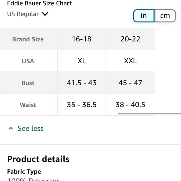 Eddie Bauer W’s XL plush, fleece 1/4 zip.Soft, like new condition.Aztec … - Picture 12 of 12
